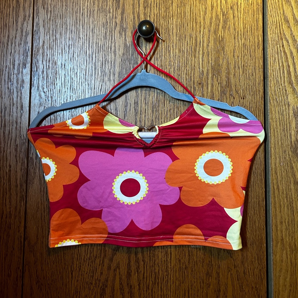 Bright floral tank top from shein size medium.
